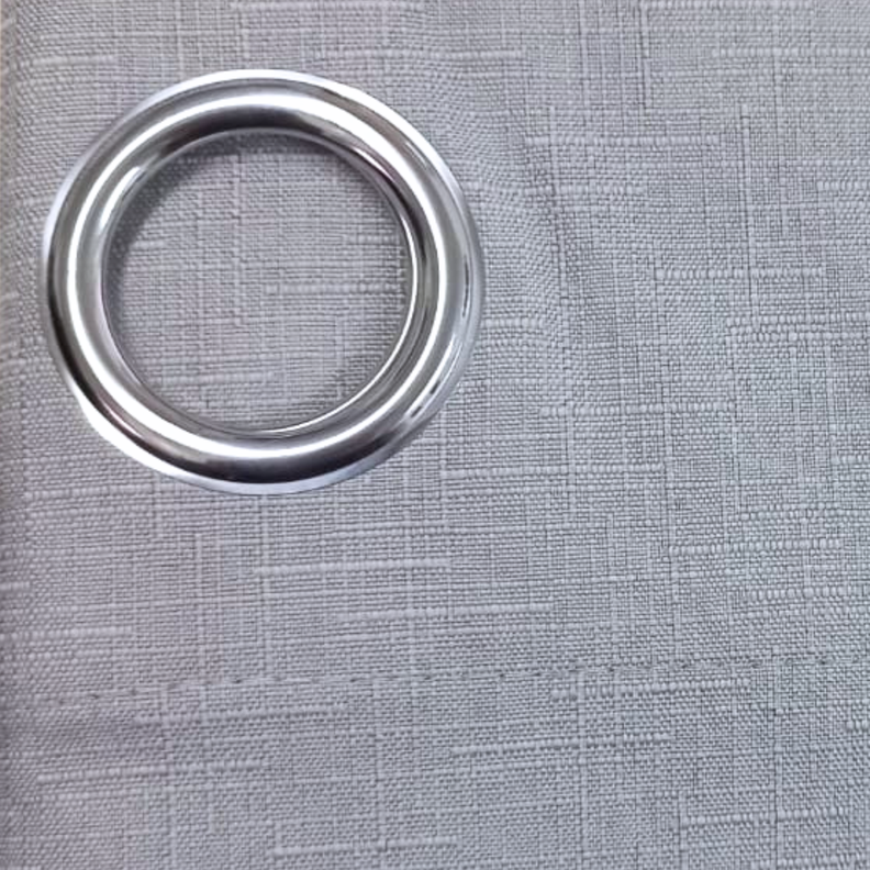 Pack 2 Cortina Jacquard Tradicional 140x225cm Gris Claro-4