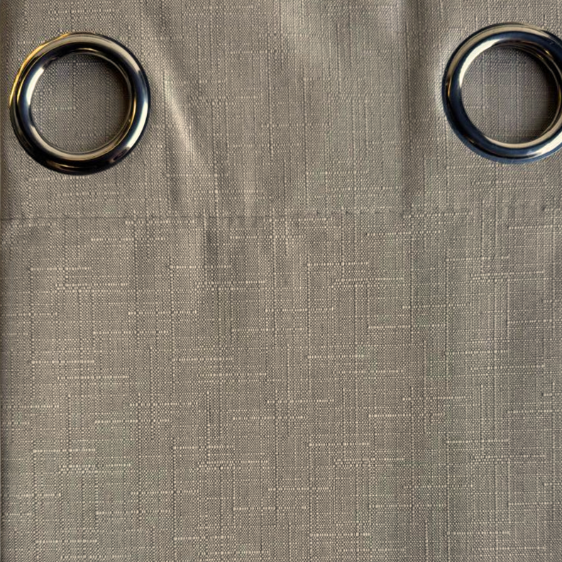 Pack 2 Cortina Jacquard Tradicional 140x225cm Taupe-3