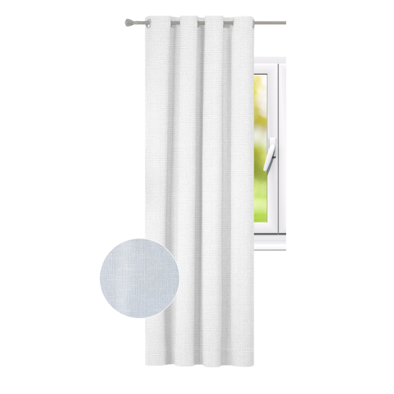 Cortina Jacquard Tradicional 140x225cm Blanco-0