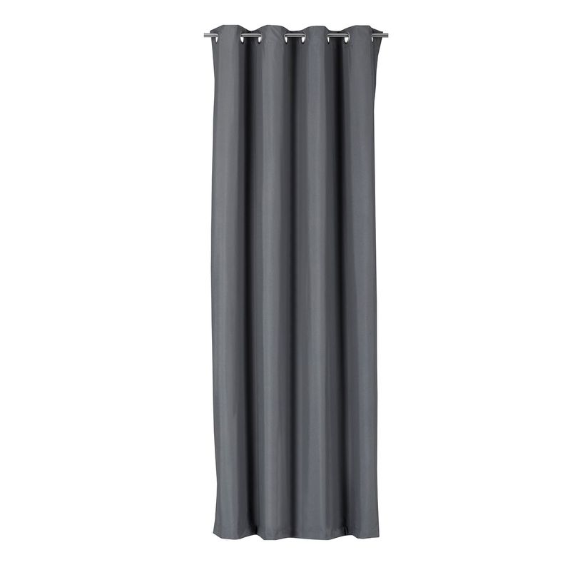 Cortina Tradicional 100% Blackout Gris Oscuro-0