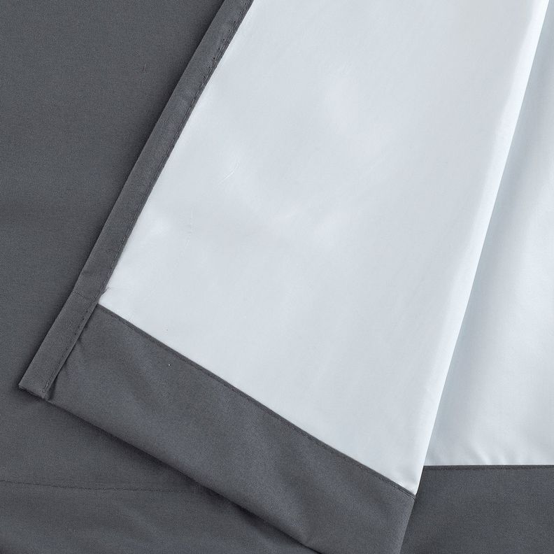 Cortina Tradicional 100% Blackout Gris Oscuro-2