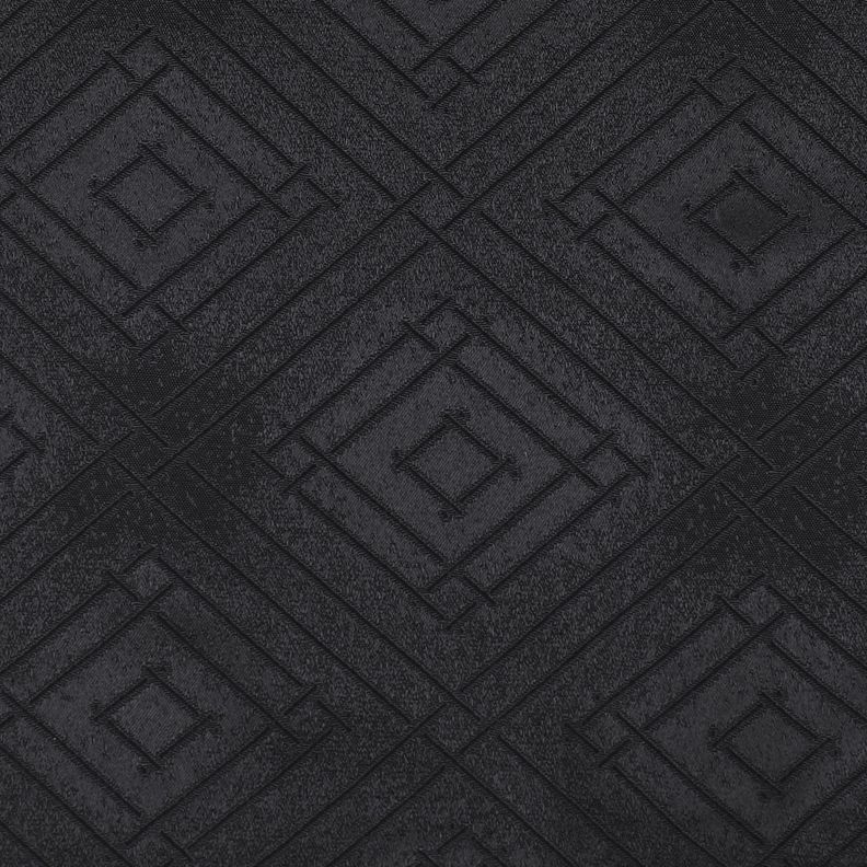Pack 2 Cortina Tradicional 100% Blackout Geometrica Negra-2