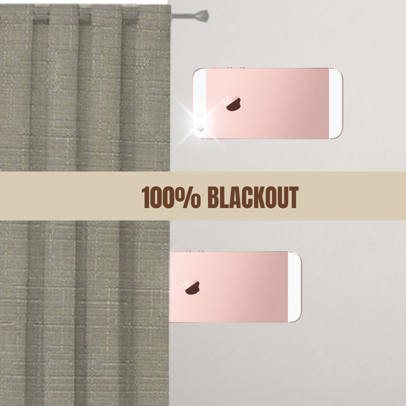 Cortina Jacquard Tradicional 140x225cm Beige-1