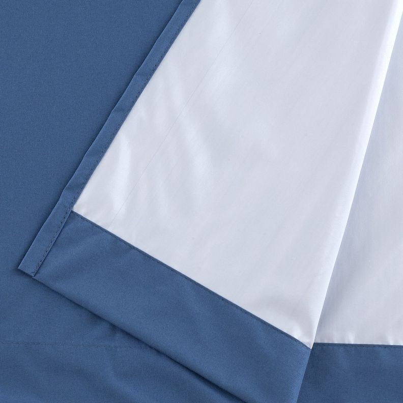 Pack 2 Cortina Tradicional 100% Blackout Azul-2