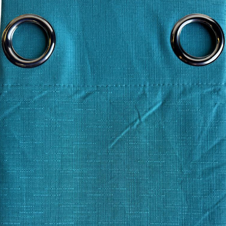 Pack 2 Cortina Jacquard Tradicional 140x225cm Turquesa-3