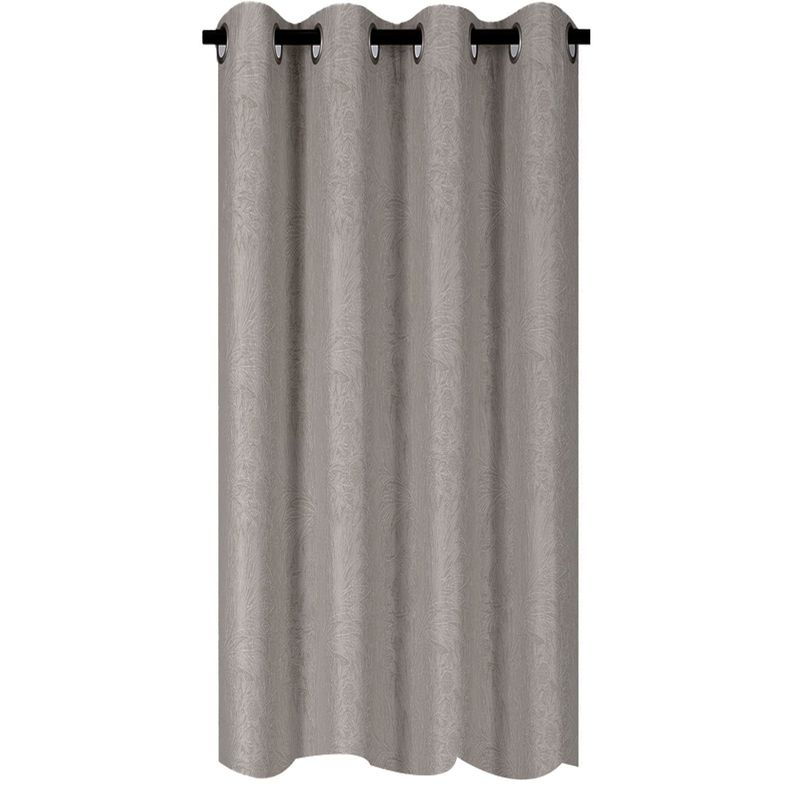Cortina Blackout Flores Café Claro 135X225-0