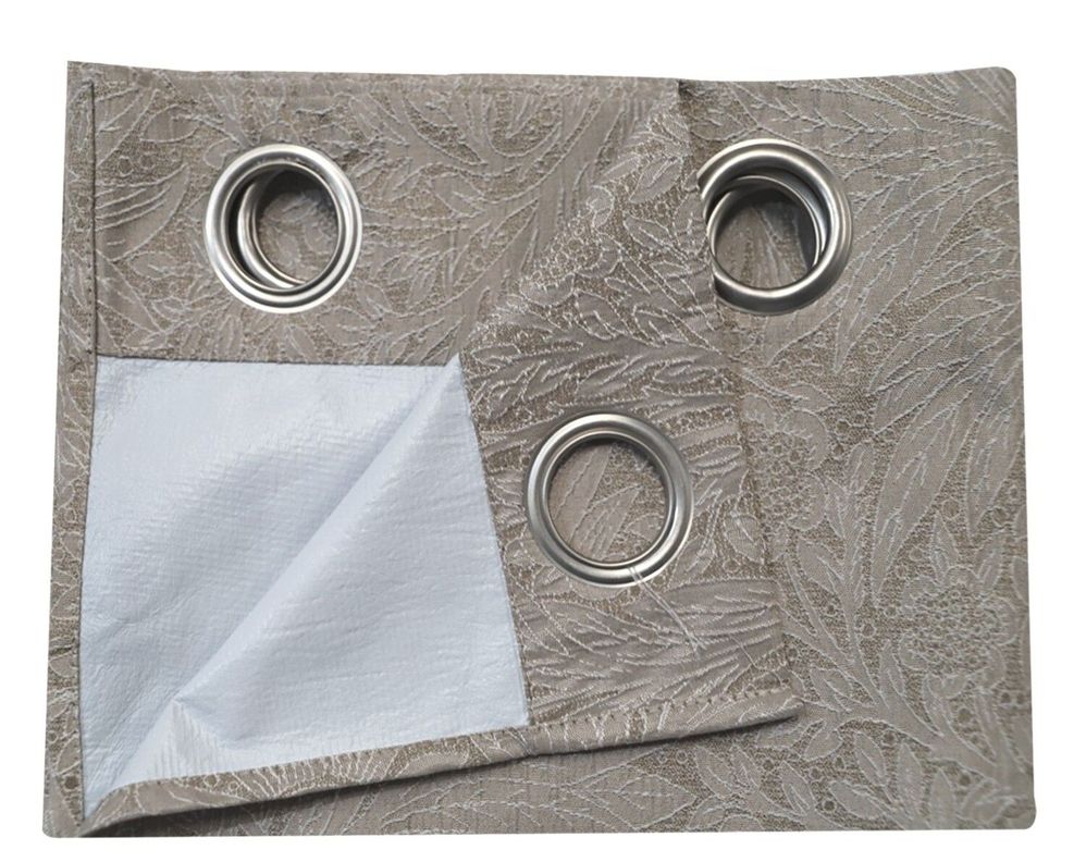 Cortina Blackout Flores Café Claro 135X225-2