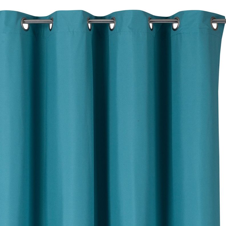 Pack 2 Cortina Tradicional 100% Blackout Turquesa-1