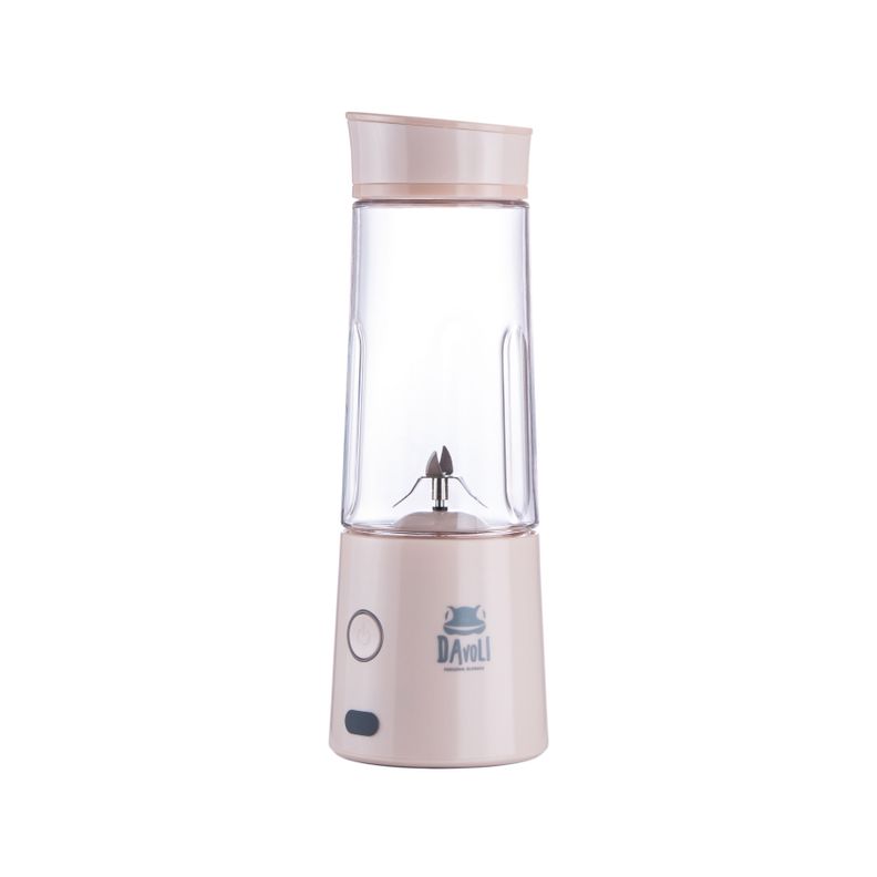 Licuadora Personal Portátil Davoli Vaso de Tritán Rosada -0
