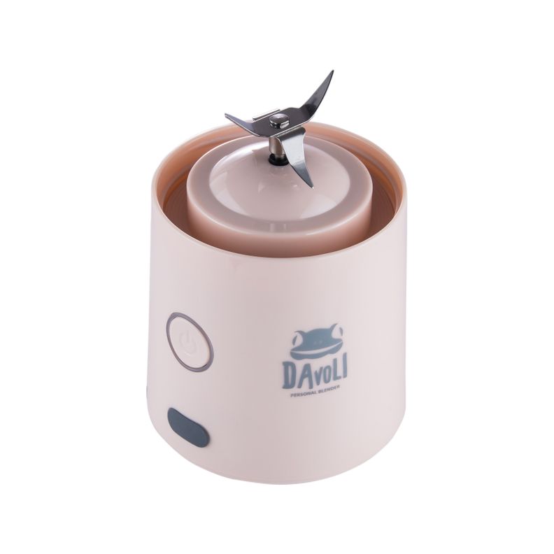 Licuadora Personal Portátil Davoli Vaso de Tritán Rosada -3