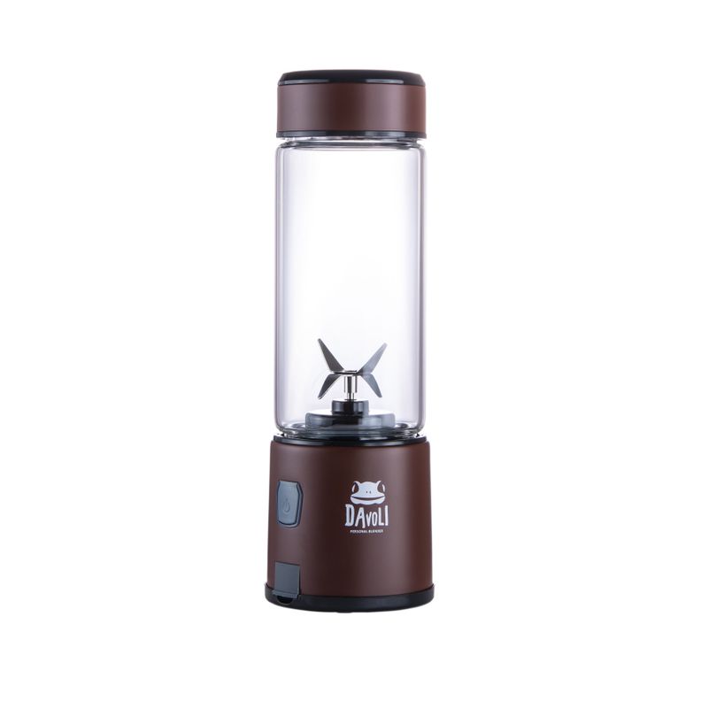 Licuadora Personal Portátil Davoli S-Pow Vaso de Vidrio Cáfe -0