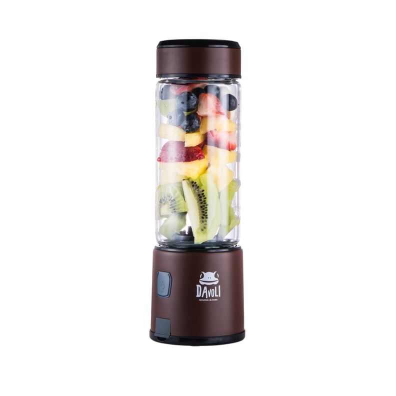 Licuadora Personal Portátil Davoli S-Pow Vaso de Vidrio Cáfe -3