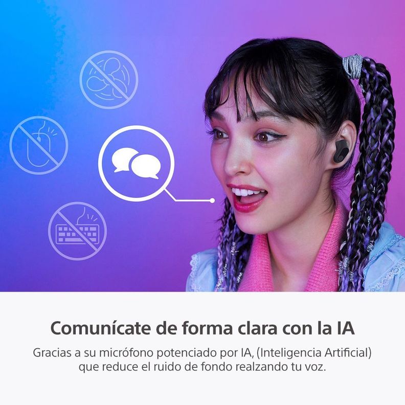 Audífonos “True Wireless” inalámbricos con Noise Cancelling para juegos INZONE Buds-7