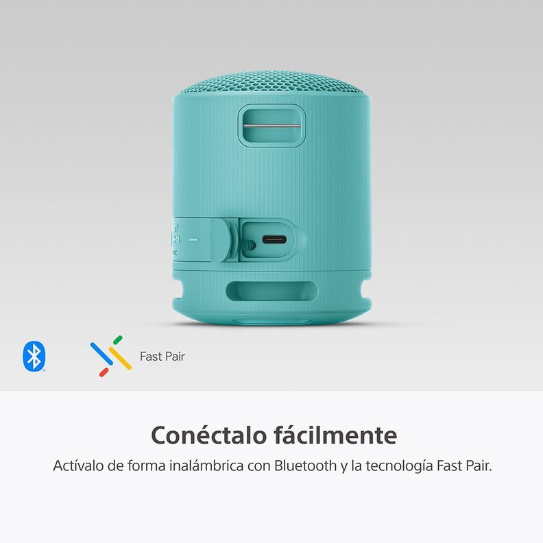 Parlante inalámbrico portátil XB100 Azul-2
