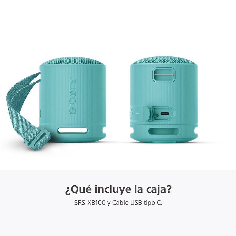 Parlante inalámbrico portátil XB100 Azul-4
