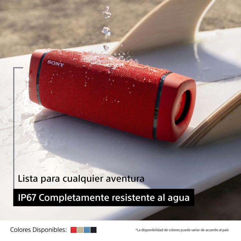 Parlante Inalámbrico SRS-XB33 Rojo Sony | Paris.cl