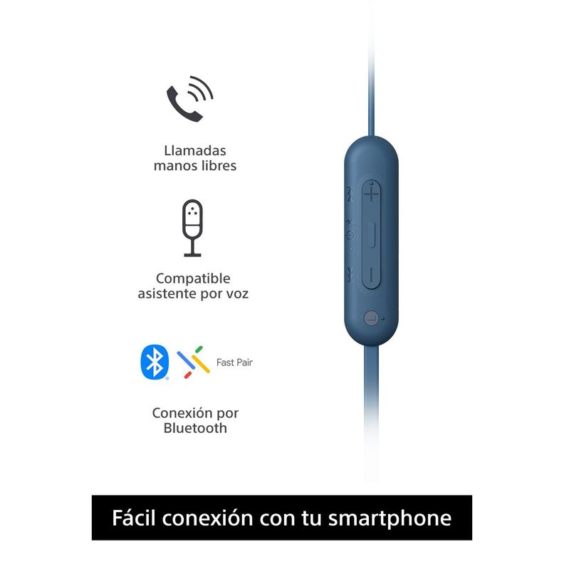 Audífonos internos inalámbricos WI-C100 Azul-1