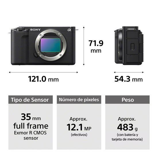 Cámara vlogging full-frame ZV-E1-1