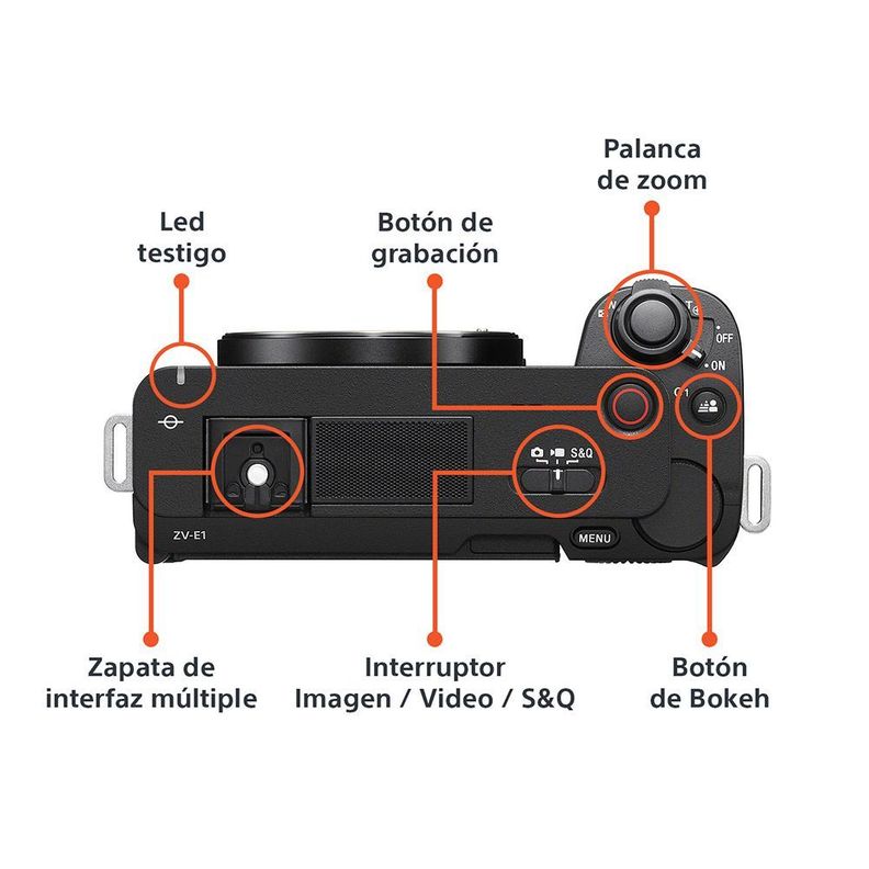 Cámara vlogging full-frame ZV-E1-2