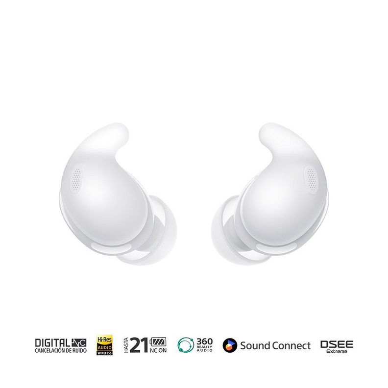 Audífonos inalámbricos con noise canceling LinkBuds Fit Blanco-3