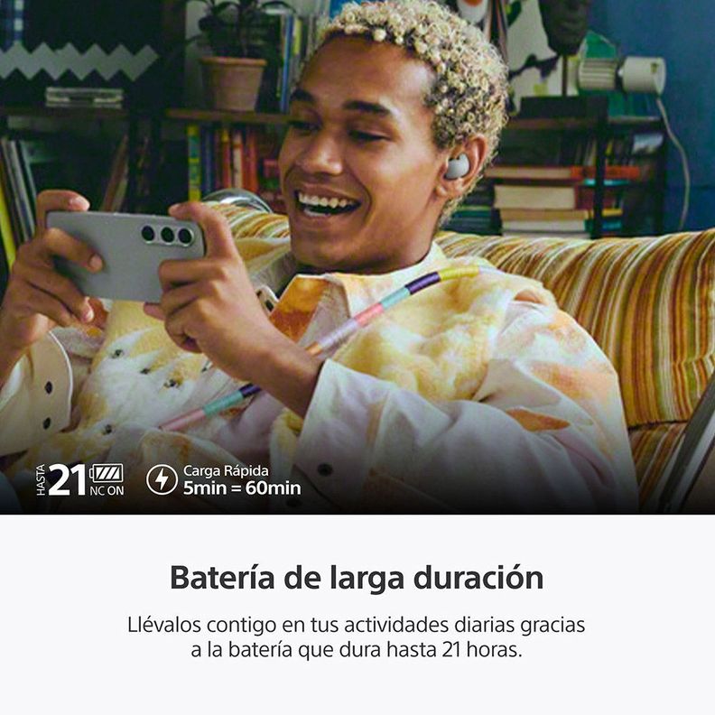 Audífonos inalámbricos con noise canceling LinkBuds Fit Blanco-4