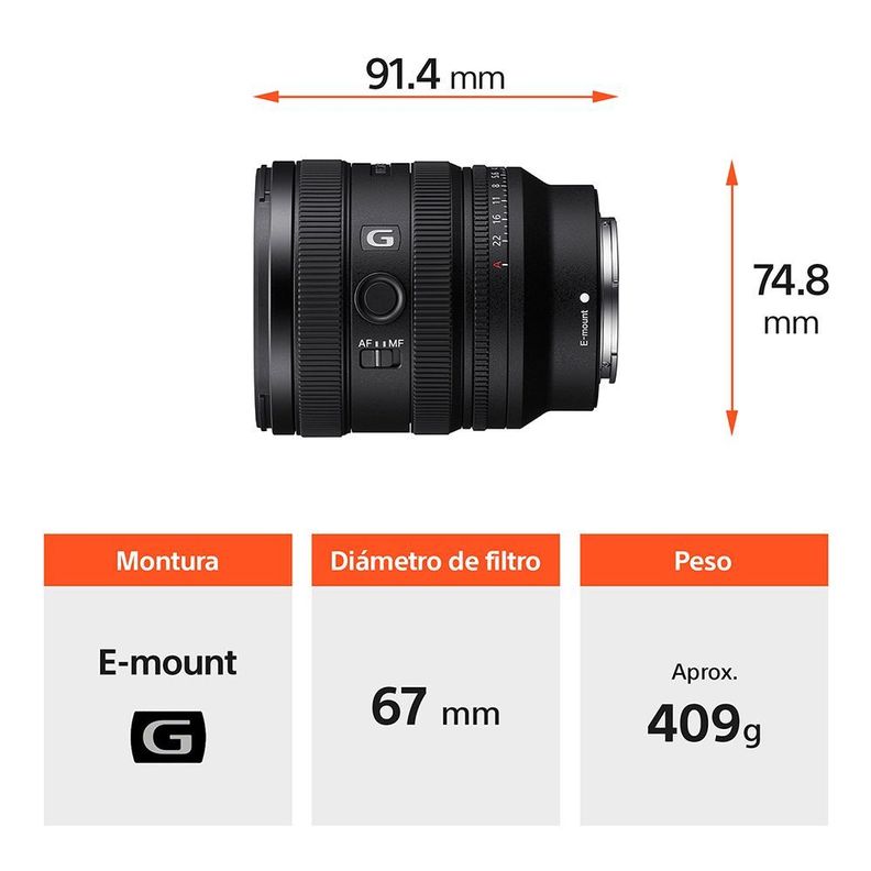 Lente Montura E Zoom Gran Angular FE 16-25 mm-1