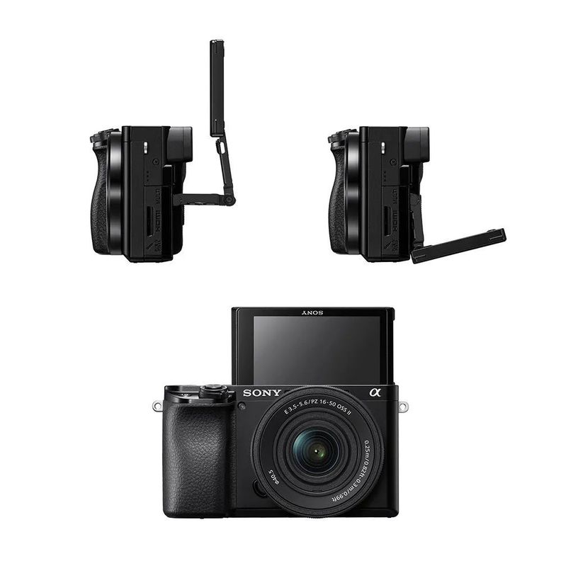 Cámara Digital Mirrorless APS-C A6100 + Lente 16-50mm + Lente 55-210mm-2