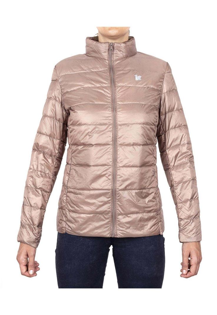Parca Down Jacket Mujer Beige Local Crew-0