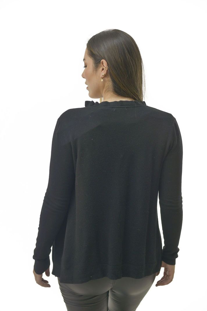 Chaleco Spandex Negro Alexandra Cid-1