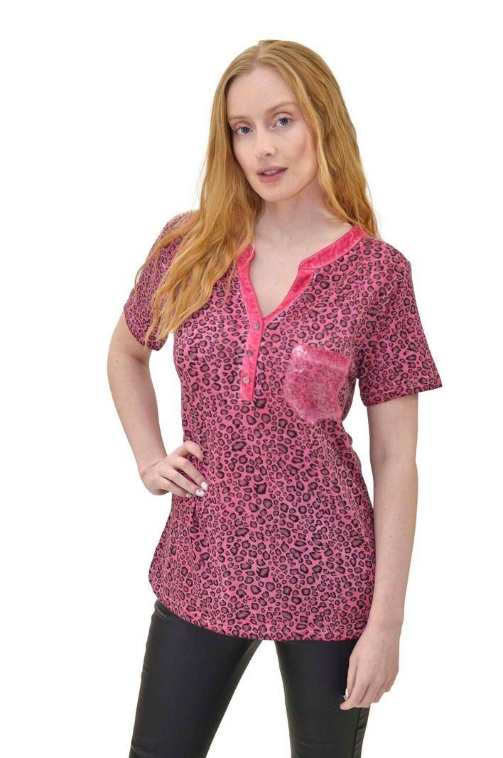 Polera animal colores fucsia Alexandra Cid-0