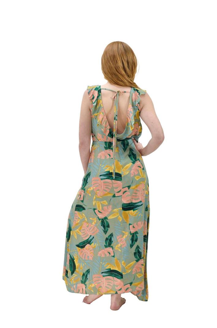 Vestido Vuelos Verde Alexandra Cid-2