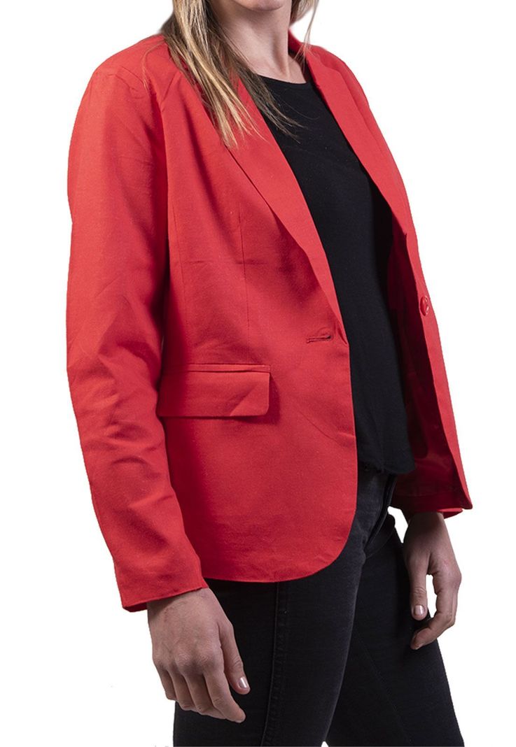 Blacer Lino Rojo alexandra Cid-1