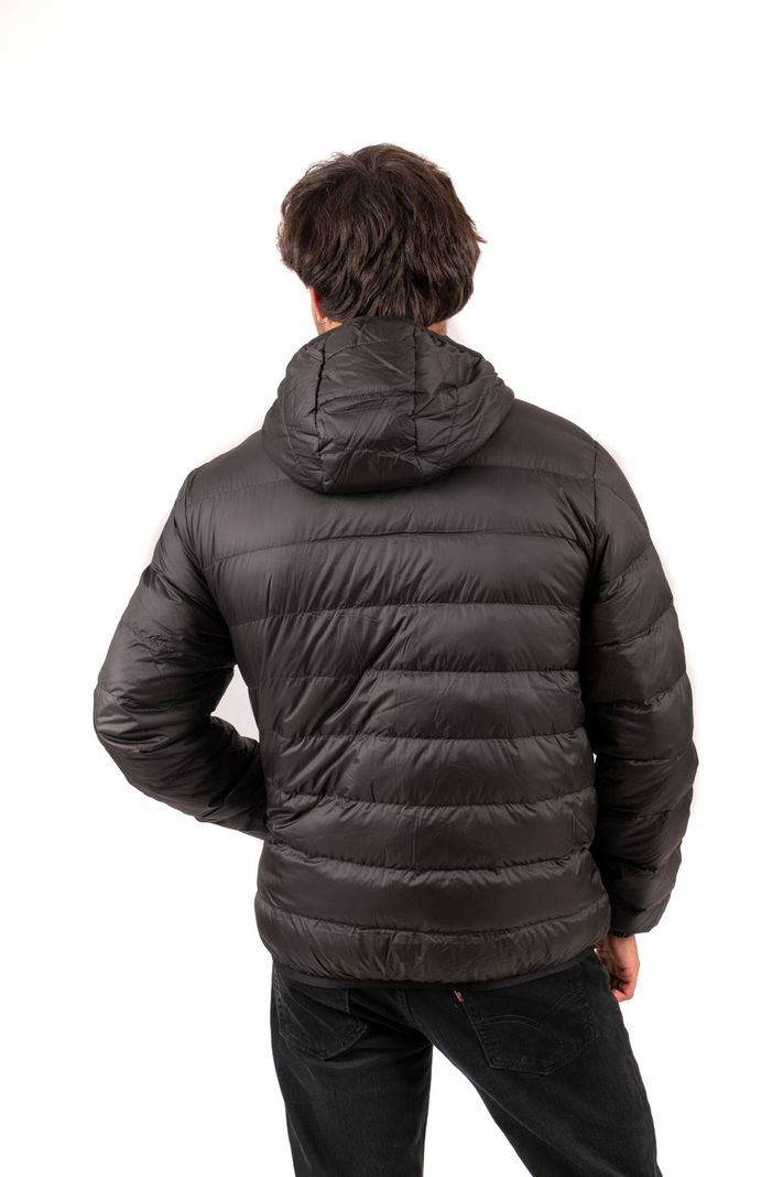 Parka Down Gorro Hombre Negro Local crew-2