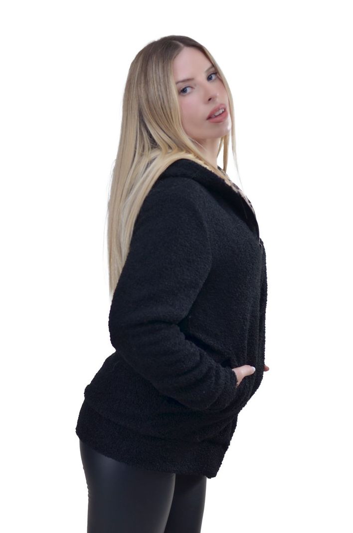 Chaqueta Mutton Doble Negro Alexandra Cid-1