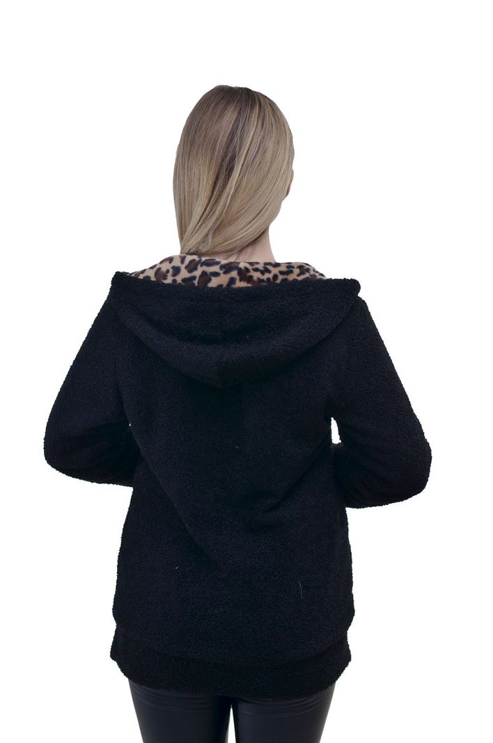Chaqueta Mutton Doble Negro Alexandra Cid-4