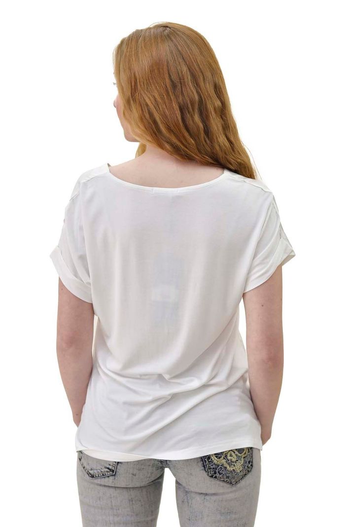 Polera satin cierre crudo Alexandra Cid-2