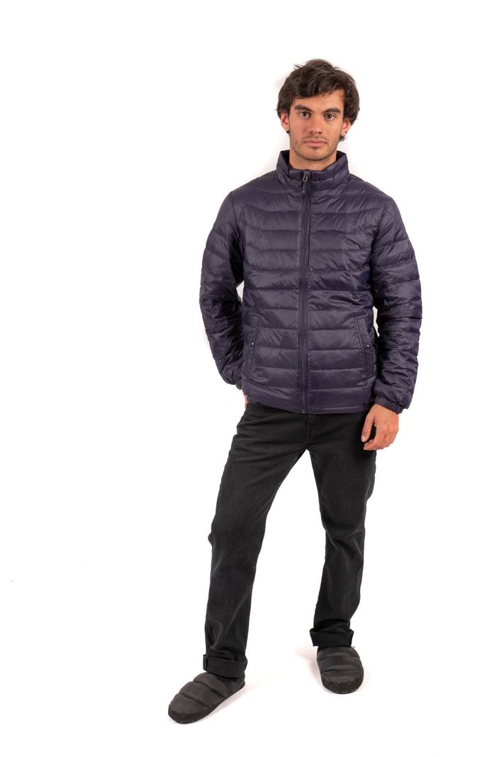 Parka Down Hombre S/g Negro Local Crew-1