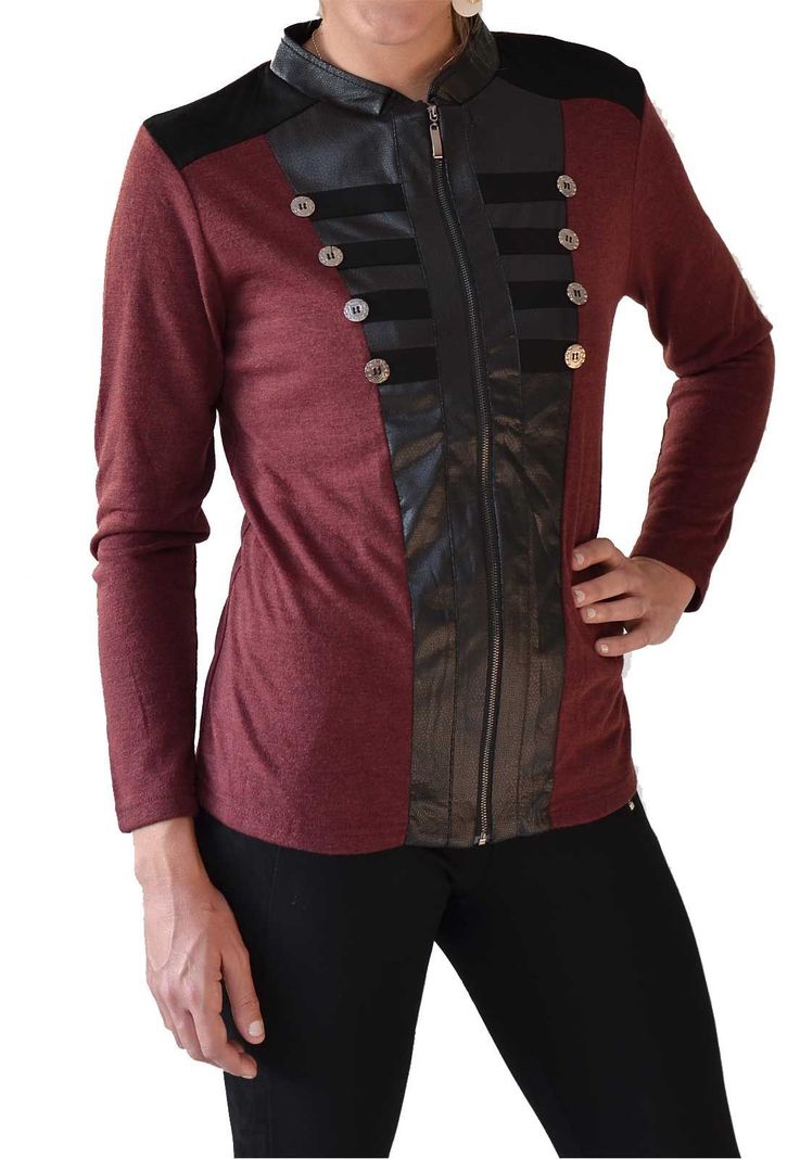Chaqueta Nova Stile Granate Alexandra Cid-0