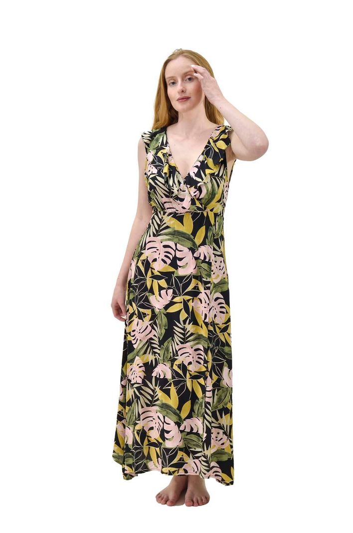 Vestido Vuelos Negro Alexandra Cid-0