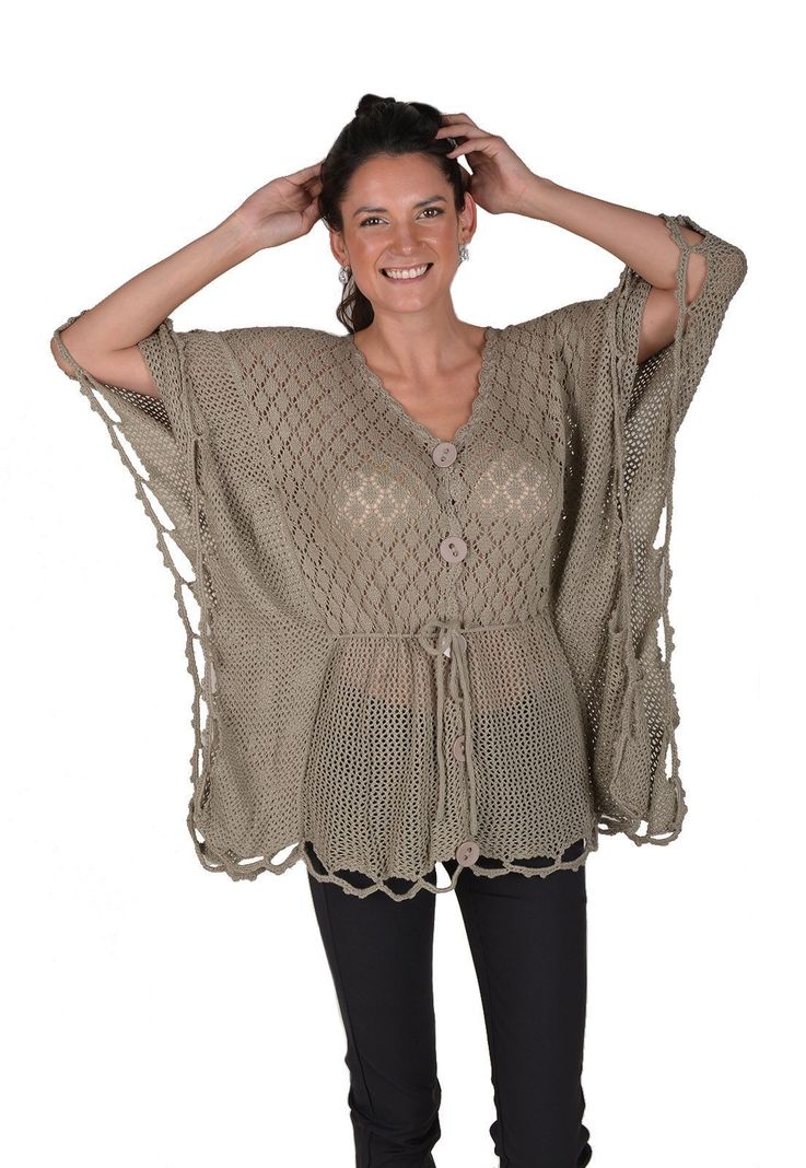 Chaleco Poncho Kaky Alexandra Cid-0