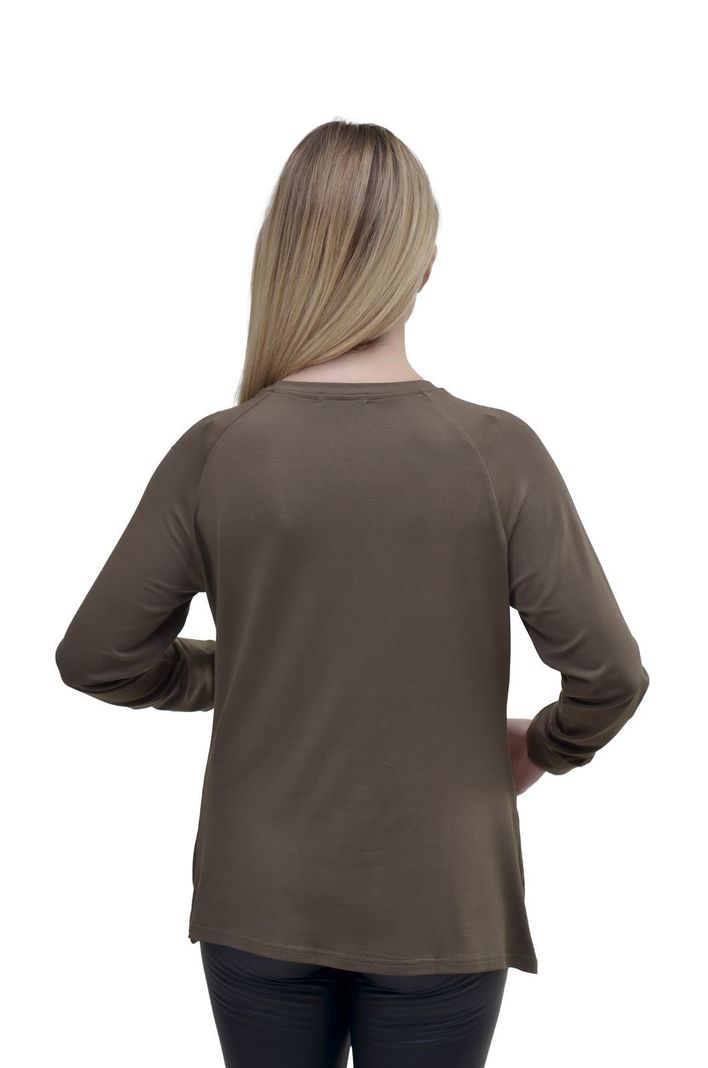 Polera Satin Olivo Alexandra Cid-2