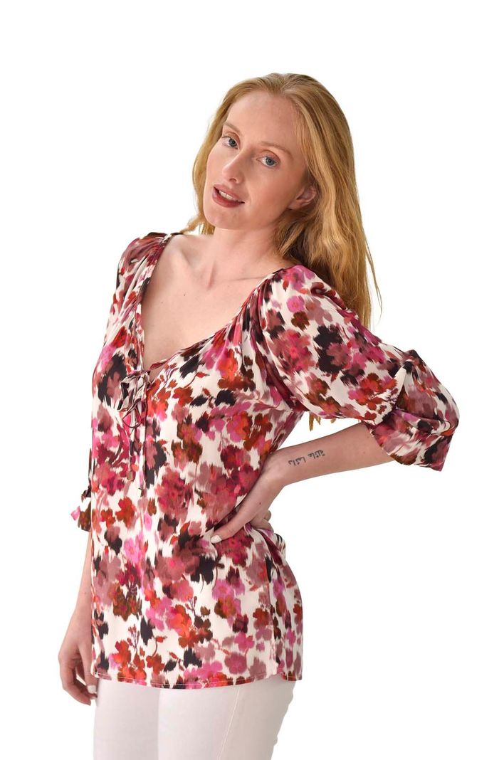Blusa estampada fucsia Alexandra Cid-1
