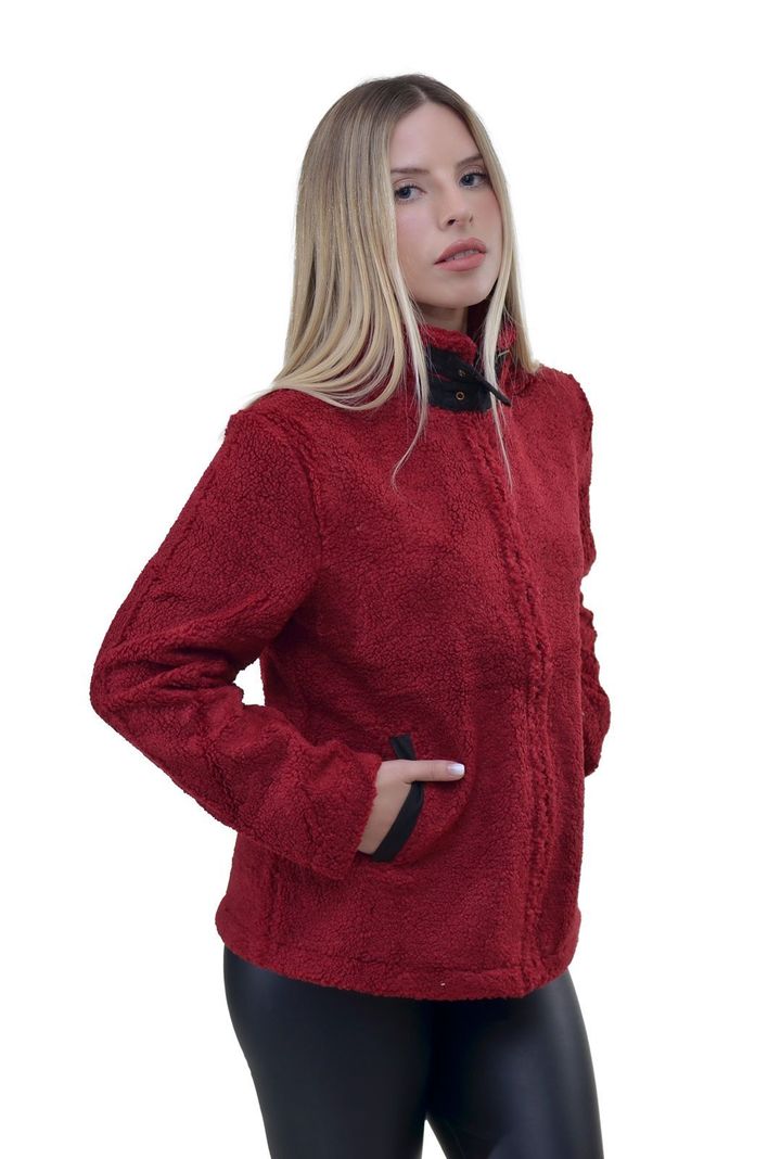 Chaqueta Mutton Rojo Alexandra Cid-1