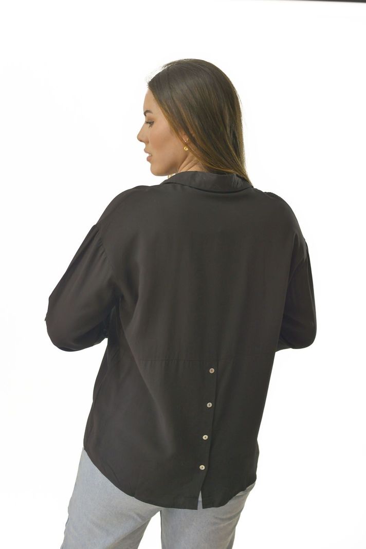 Camisera Oversize Negro Alexandra Cid-3
