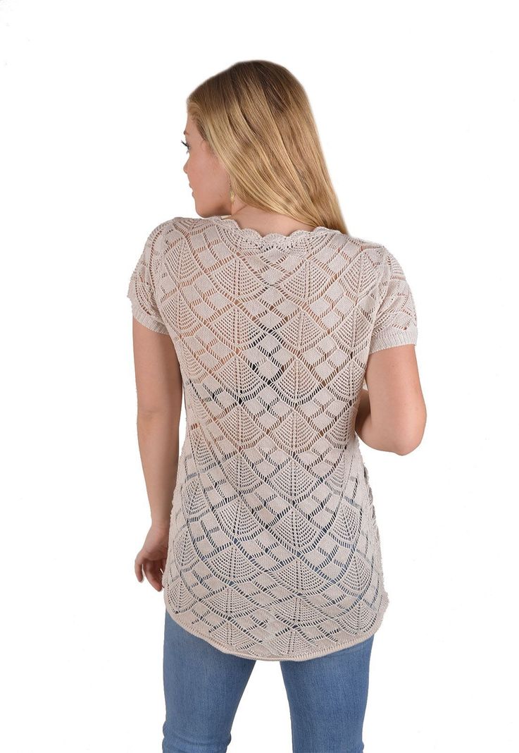Sweater Manga Corta Crudo Alexndra cid-2