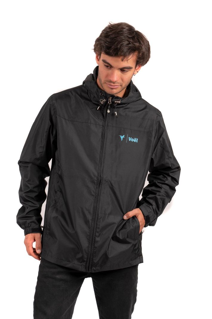 Impermeable Hombre Negro Local crew-0