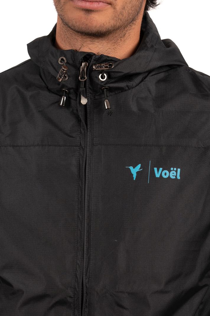 Impermeable Hombre Negro Local crew-3