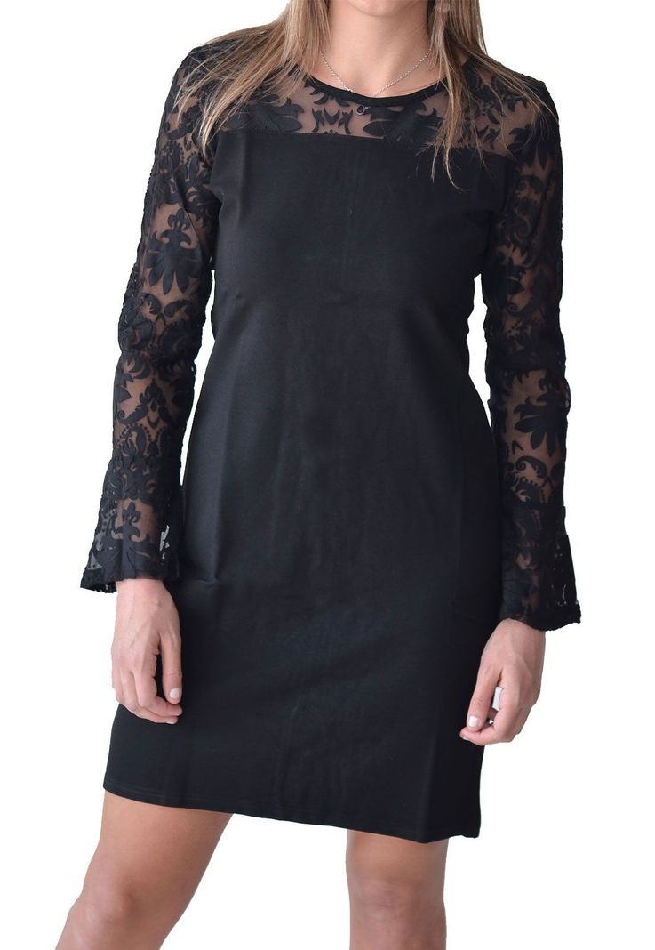 Vestido Encaje Negro Alexandra Cid-0