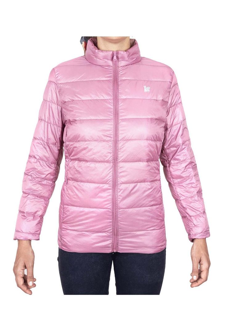 Parca Down Jacket Mujer Rosa Local Crew-0