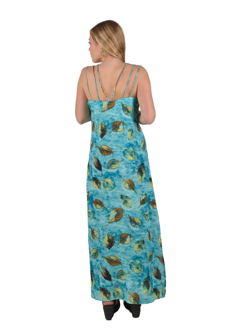 Vestido Hojas Verde Alexandra Cid-2